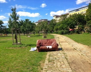 Sofa im Park